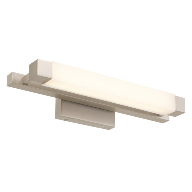 English Elm 20-Inches Brushed Nickel LED Vanity Bar Light with Selectable Color Temperature B370P394089