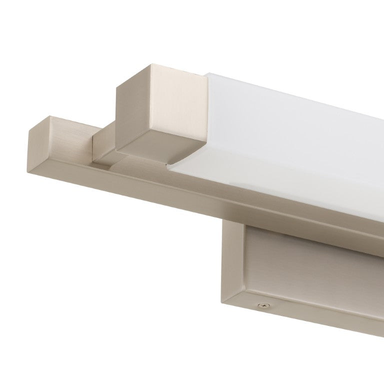 English Elm 20-Inches Brushed Nickel LED Vanity Bar Light with Selectable Color Temperature B370P394089