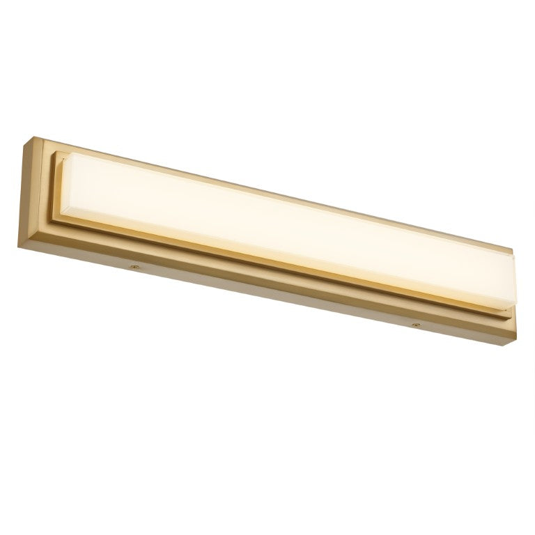 English Elm 24-Inches Antique Brass Dimmable LED Vanity Bar Warm Vintage Glow for Bath Walls B370P394100