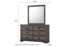English Elm Coralee Dresser - Elegant Dark Brown Storage Solution With Durable Design & Ample Drawer Space B132P162332