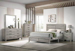 English Elm Hopkins King Bed In Gray - Elegant Wood Design, Easy Assembly & Timeless Style For Your Bedroom B132P162435