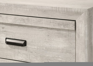 English Elm Valor Beige Wood Dresser with Stain-Resistant Melamine Top, Dovetail Drawers, 60" L x 42" H B132P162438