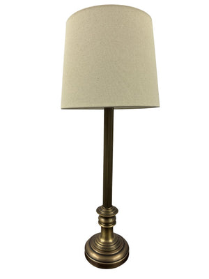 House of Troy Bristol Buffet Table Lamp Tall Metal Base with Warm Metallic Finish for Entryway Decor Antique Brass B953-AB