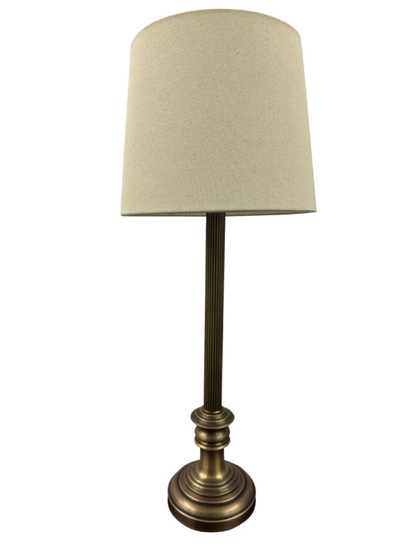 House of Troy Bristol Buffet Table Lamp Tall Metal Base with Warm Metallic Finish for Entryway Decor Antique Brass B953-AB