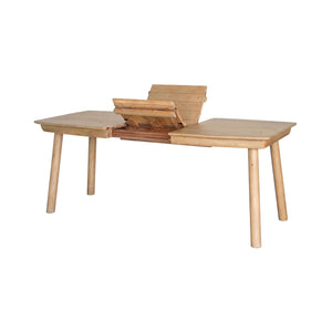 Lh Imports Bahama Extension Dining Table - Solid Fsc Reclaimed Pine, Expands To 75", Plank-style Top Design Brown Fsc Reclaimed Pine Bah010