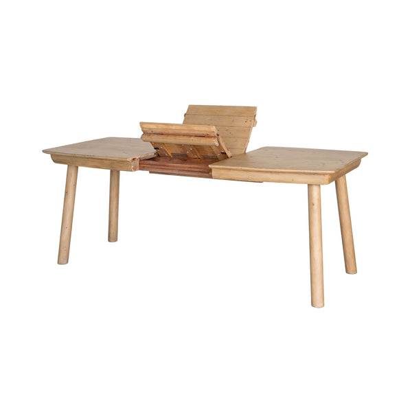 Lh Imports Bahama Extension Dining Table - Solid Fsc Reclaimed Pine, Expands To 75", Plank-style Top Design Brown Fsc Reclaimed Pine Bah010