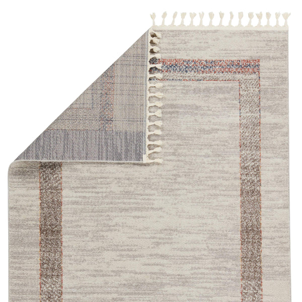 Jaipur Living Vibe by Jaipur Living Adalet Moroccan Bordered Boho Polypropylene Plush Area Rug 5'3"X7'6" RUG152479