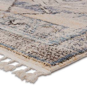 Jaipur Living Vibe by Jaipur Living Samsun Medallion Polypropylene Rug with Bohemian Fringe Accent 6'7"X9'6" RUG152486