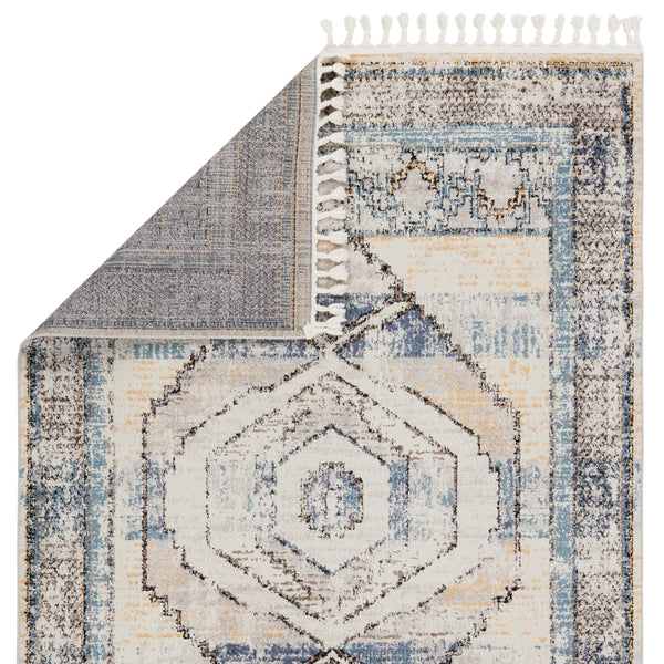 Jaipur Living Vibe by Jaipur Living Samsun Medallion Polypropylene Rug with Bohemian Fringe Accent 6'7"X9'6" RUG152486