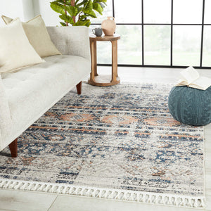 Jaipur Living Vibe by Jaipur Living Camili Boho Tribal Polypropylene Rug with Fringe for Rooms 8'X10' RUG152488