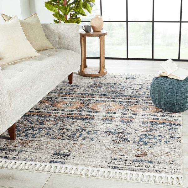 Jaipur Living Vibe by Jaipur Living Camili Boho Tribal Polypropylene Rug with Fringe for Rooms 8'X10' RUG152488