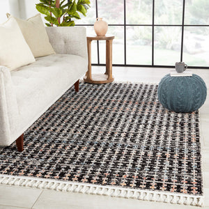 Jaipur Living Vibe by Jaipur Living Boho Trellis Polypropylene Area Rug with Braided Fringe Accent 5'3"X7'6" RUG152495