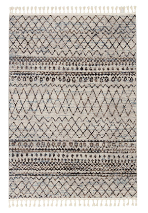 Jaipur Living Vibe by Jaipur Living Bahia Trellis Polypropylene Rug with Boho Fringe Detail 6'7"X9'6" RUG152506