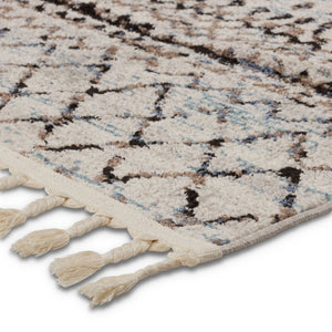 Jaipur Living Vibe by Jaipur Living Bahia Trellis Polypropylene Rug with Boho Fringe Detail 6'7"X9'6" RUG152506