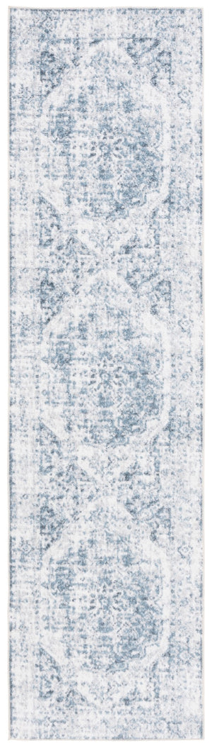 Safavieh Baltimore 850 Power Loomed Transitional Rug Light Grey / Blue 2'-2" x 8'