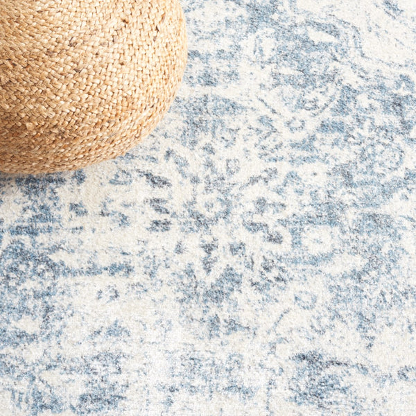 Safavieh Baltimore 850 Power Loomed Transitional Rug Light Grey / Blue 5'-3" x 7'-6"