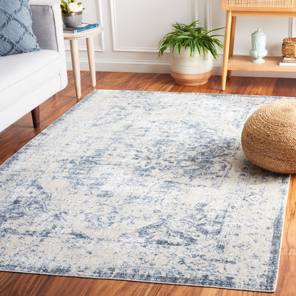 Safavieh Baltimore 850 Power Loomed Transitional Rug Light Grey / Blue 9' x 12'