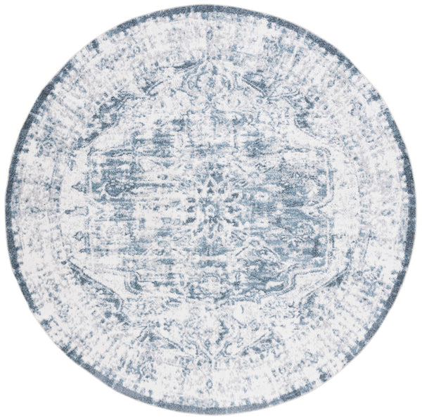 Safavieh Baltimore 850 Power Loomed Transitional Rug Light Grey / Blue 9' x 12'