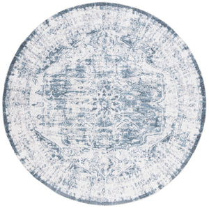 Safavieh Baltimore 850 Power Loomed Transitional Rug Light Grey / Blue 6'-7" x 6'-7" Round