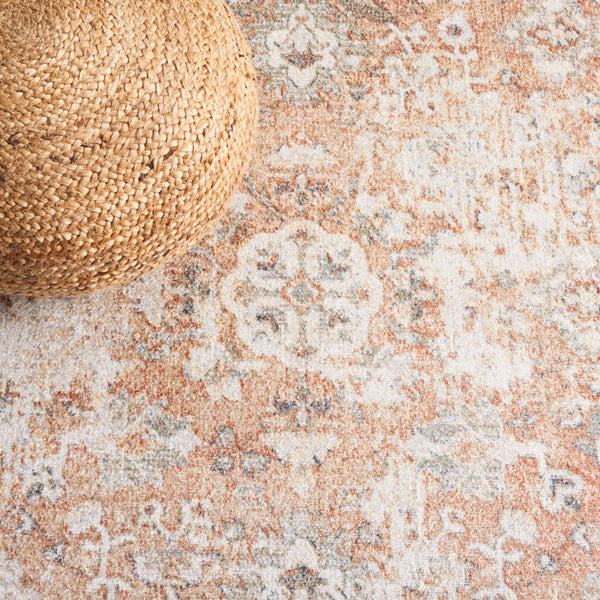 Safavieh Baltimore 852 Power Loomed Transitional Rug Ivory / Rust 5'-3" x 7'-6"