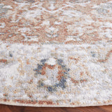 Safavieh Baltimore 852 Power Loomed Transitional Rug Ivory / Rust 6'-7" x 6'-7" Round