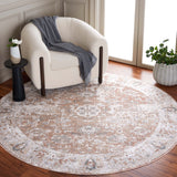 Safavieh Baltimore 852 Power Loomed Transitional Rug Ivory / Rust 6'-7" x 6'-7" Round