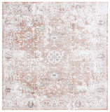 Safavieh Baltimore 852 Power Loomed Transitional Rug Ivory / Rust 6'-7" x 6'-7" Square