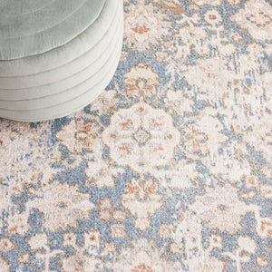 Safavieh Baltimore 852 Power Loomed Transitional Rug Light Grey / Blue 5'-3" x 7'-6"