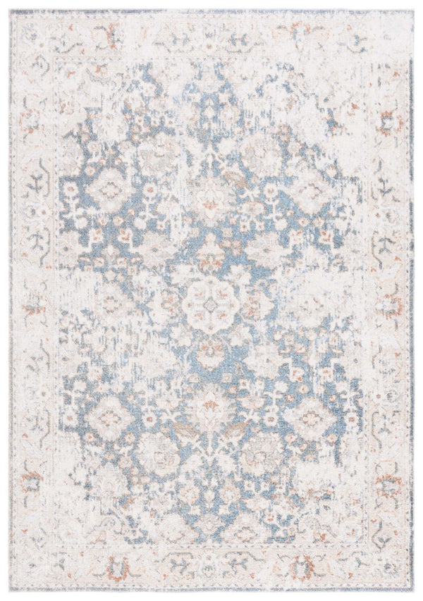 Safavieh Baltimore 852 Power Loomed Transitional Rug Light Grey / Blue 5'-3" x 7'-6"