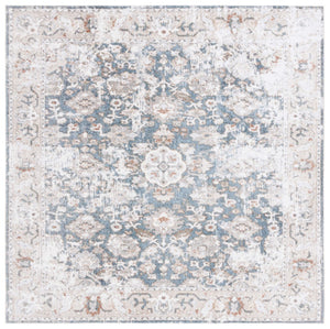 Safavieh Baltimore 852 Power Loomed Transitional Rug Light Grey / Blue 6'-7" x 6'-7" Square