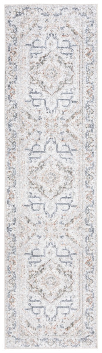 Safavieh Baltimore 854 Power Loomed Transitional Rug Light Grey / Rust 9' x 12'