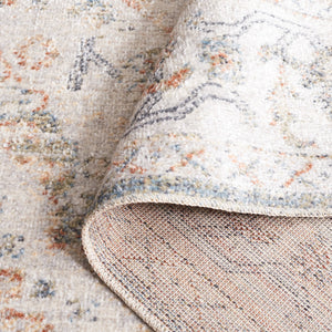 Safavieh Baltimore 854 Power Loomed Transitional Rug Light Grey / Rust 9' x 12'