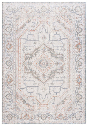 Safavieh Baltimore 854 Power Loomed Transitional Rug Light Grey / Rust 9' x 12'