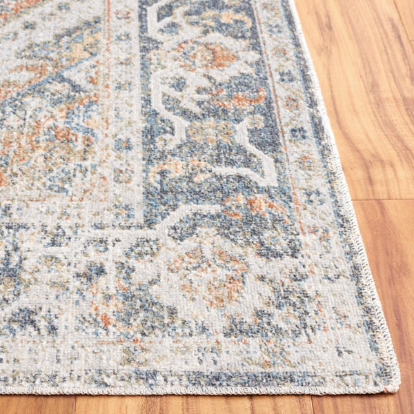 Safavieh Baltimore 854 Power Loomed Transitional Rug Light Grey / Blue 5'-3" x 7'-6"