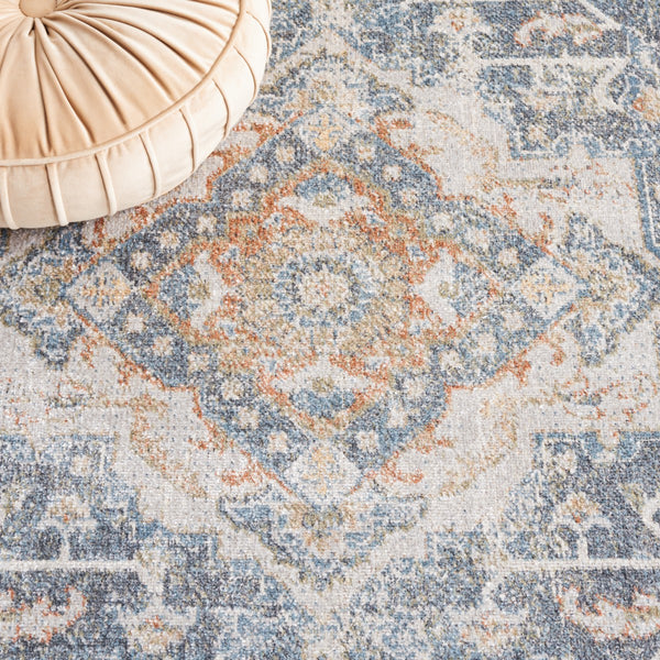 Safavieh Baltimore 854 Power Loomed Transitional Rug Light Grey / Blue 9' x 12'