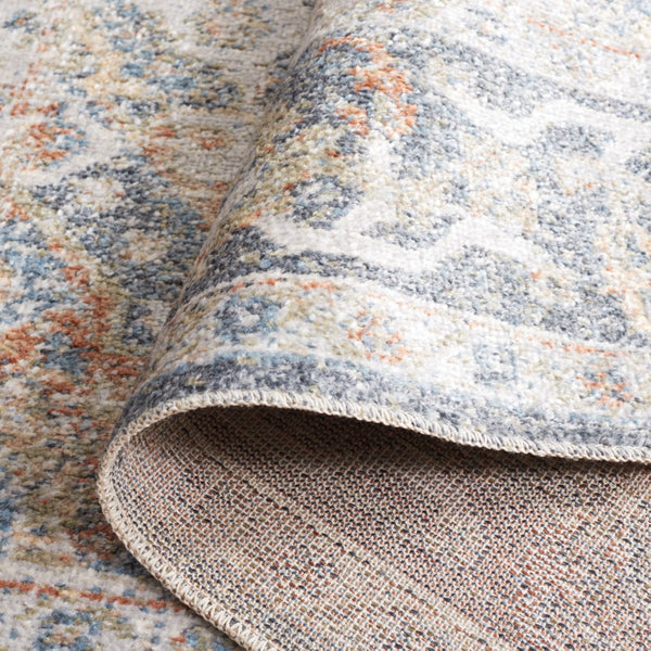 Safavieh Baltimore 854 Power Loomed Transitional Rug Light Grey / Blue 5'-3" x 7'-6"