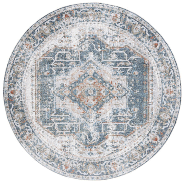 Safavieh Baltimore 854 Power Loomed Transitional Rug Light Grey / Blue 9' x 12'
