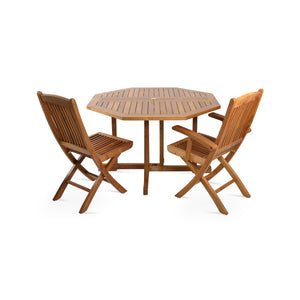 Soho Concept Balboa Teak Dining Table – Elegant Octagonal Design, Weather-resistant, Perfect For Outdoor Spaces! Natural  Soho-concept-dining-chair-14027