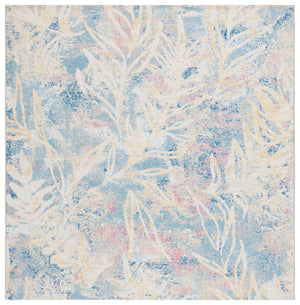 Safavieh Barbados Indoor/Outdoor Runner Rug - Ethereal Light Blue And Ivory Design For Elegant Spaces Light Blue ,Ivory 76% Polypropylene,23% Polyester,1% Backing Material Bar512m-9