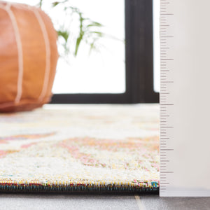 Safavieh Barbados Area Rug: Stylish Botanical Design For Indoor & Outdoor Spaces, Durable & Eco-friendly Charm Beige ,Red 76% Polypropylene,23% Polyester,1% Backing Material Bar525b-9