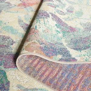 Safavieh Barbados Area Rug: Stylish Botanical Design For Indoor & Outdoor Spaces, Durable & Eco-friendly Charm Beige ,Red 76% Polypropylene,23% Polyester,1% Backing Material Bar525b-9