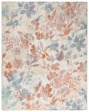 Safavieh Barbados Area Rug: Stylish Botanical Design For Indoor & Outdoor Spaces, Durable & Eco-friendly Charm Beige ,Red 76% Polypropylene,23% Polyester,1% Backing Material Bar525b-9