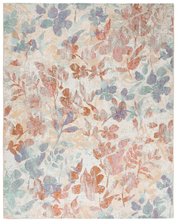 Safavieh Barbados Area Rug: Stylish Botanical Design For Indoor & Outdoor Spaces, Durable & Eco-friendly Charm Beige ,Red 76% Polypropylene,23% Polyester,1% Backing Material Bar525b-9