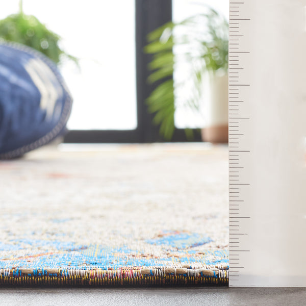 Safavieh Barbados 536 Power Loomed Indoor / Outdoor Rug Blue / Rust BAR536M-5