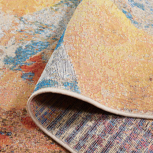 Safavieh Barbados 536 Power Loomed Indoor / Outdoor Rug Blue / Rust BAR536M-5