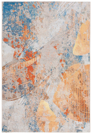 Safavieh Barbados 536 Power Loomed Indoor / Outdoor Rug Blue / Rust BAR536M-9