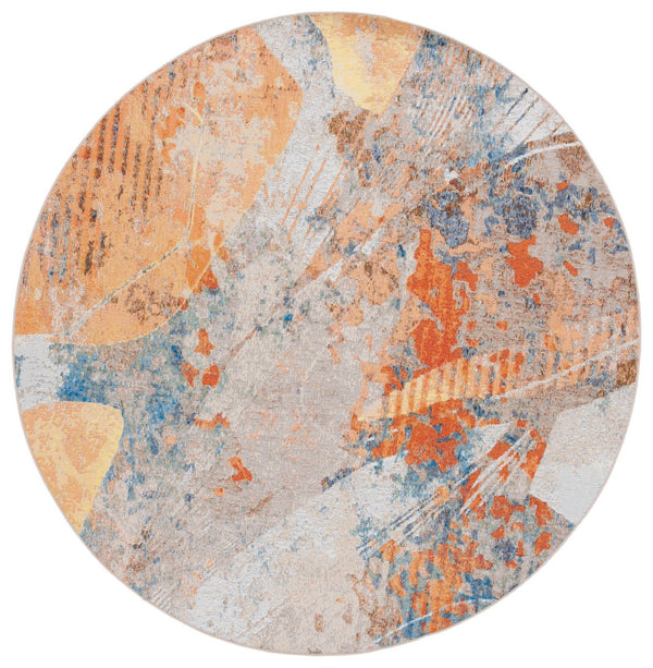 Safavieh Barbados 536 Power Loomed Indoor / Outdoor Rug Blue / Rust BAR536M-9