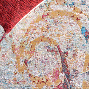 Safavieh Barbados 538 Power Loomed Indoor / Outdoor Rug Light Blue / Yellow Rust BAR538J-5