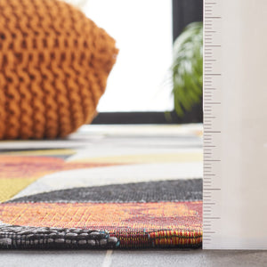 Safavieh Barbados 539 Power Loomed Indoor / Outdoor Rug Ivory Black / Blue Rust BAR539A-9