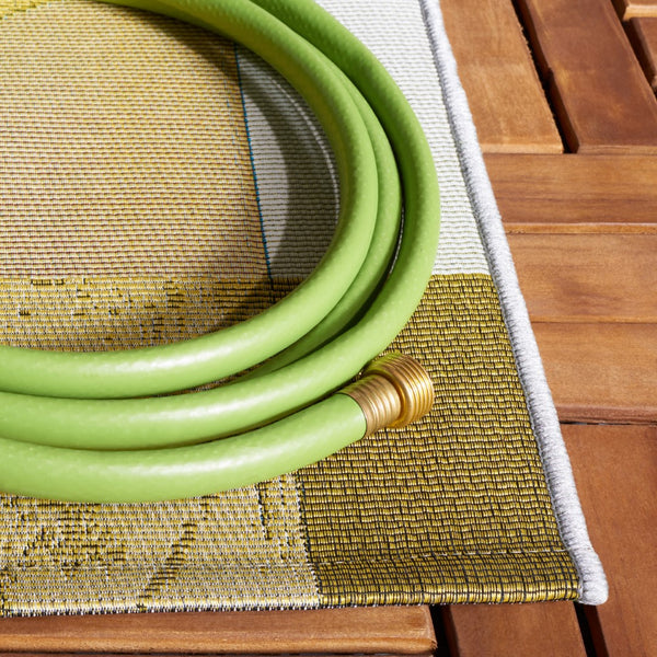 Safavieh Barbados 539 Power Loomed Indoor / Outdoor Rug Ivory Black / Blue Rust BAR539A-5